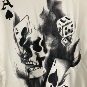 Unisex NWT pullover sweat shirt skull theme… Never worn